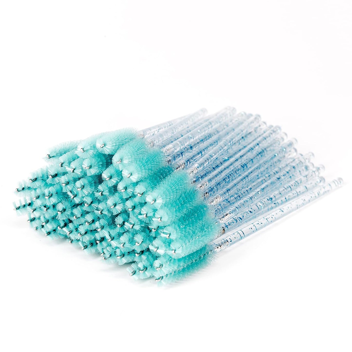 I-Lash 100 Pcs Crystal Eyelash Brushes | Disposable Mascara Wands & Lash Applicators ✨ | Crystal Blue