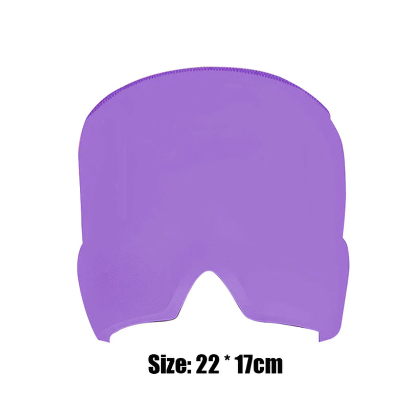Gel Ice Therapy Headache & Migraine Relief Cap 🧊 | Wearable Cold Wrap for Sinus, Chemo, Neck & Stress Relief 💆