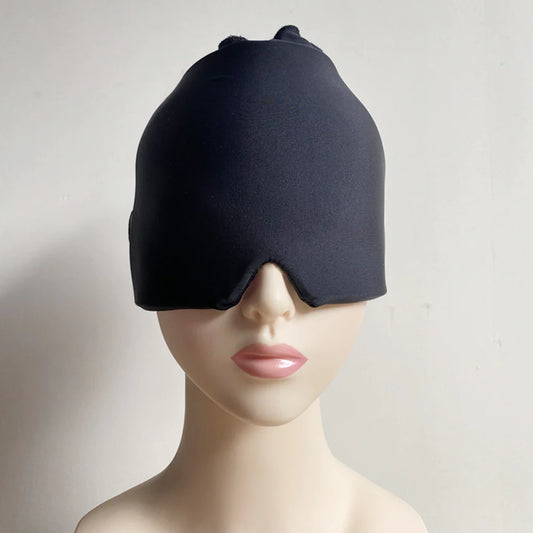 Gel Ice Therapy Headache & Migraine Relief Cap 🧊 | Wearable Cold Wrap for Sinus, Chemo, Neck & Stress Relief 💆