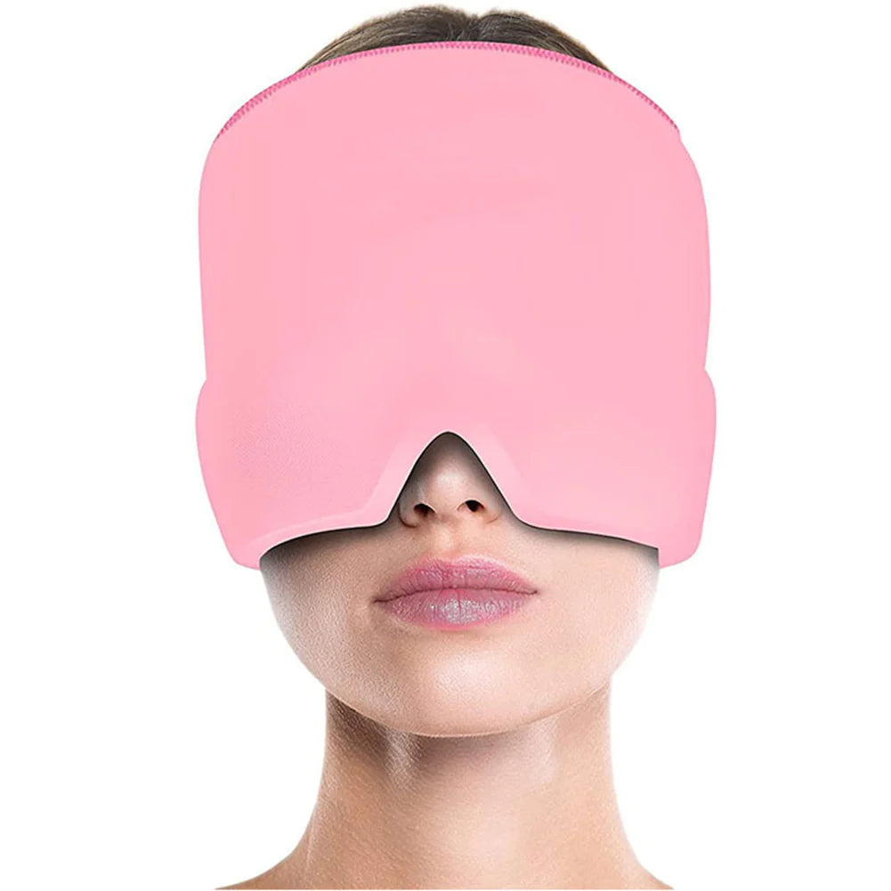 Gel Ice Therapy Headache & Migraine Relief Cap 🧊 | Wearable Cold Wrap for Sinus, Chemo, Neck & Stress Relief 💆