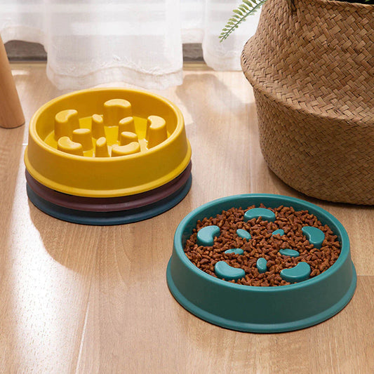 Pet Slow Food Bowl | Choke-Proof, Non-Slip Feeder 🍖 | Healthy Eating for Dogs & Cats 🐾