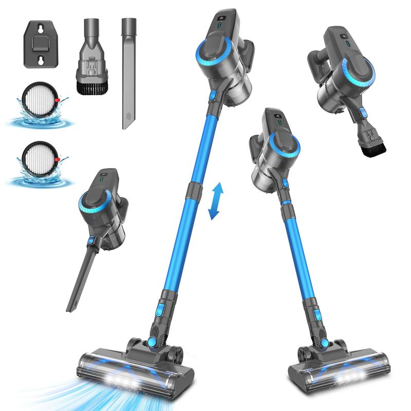 [Labordaysale] Devoac Cordless Vacuum Cleaner 🌀 | 8-in-1 Lightweight Stick Vacuum 🔋 | 40 Mins Runtime ⏱️ | Powerful Suction for Hardwood Floors, Carpets, Cars & Pet Hair 🐾