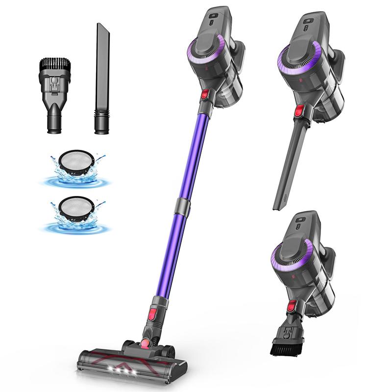 [Labordaysale] Devoac Cordless Vacuum Cleaner 🌀 | 8-in-1 Lightweight Stick Vacuum 🔋 | 40 Mins Runtime ⏱️ | Powerful Suction for Hardwood Floors, Carpets, Cars & Pet Hair 🐾