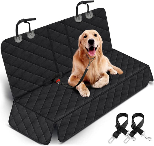 Luxury Dog Car Seat Cover | Waterproof, Non-Slip Back Seat Protector 🚗 | Fits Cars, Trucks & SUVs 🖤