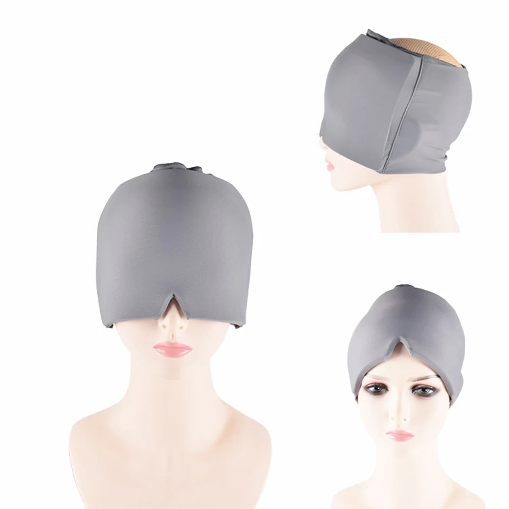 Gel Ice Therapy Headache & Migraine Relief Cap 🧊 | Wearable Cold Wrap for Sinus, Chemo, Neck & Stress Relief 💆