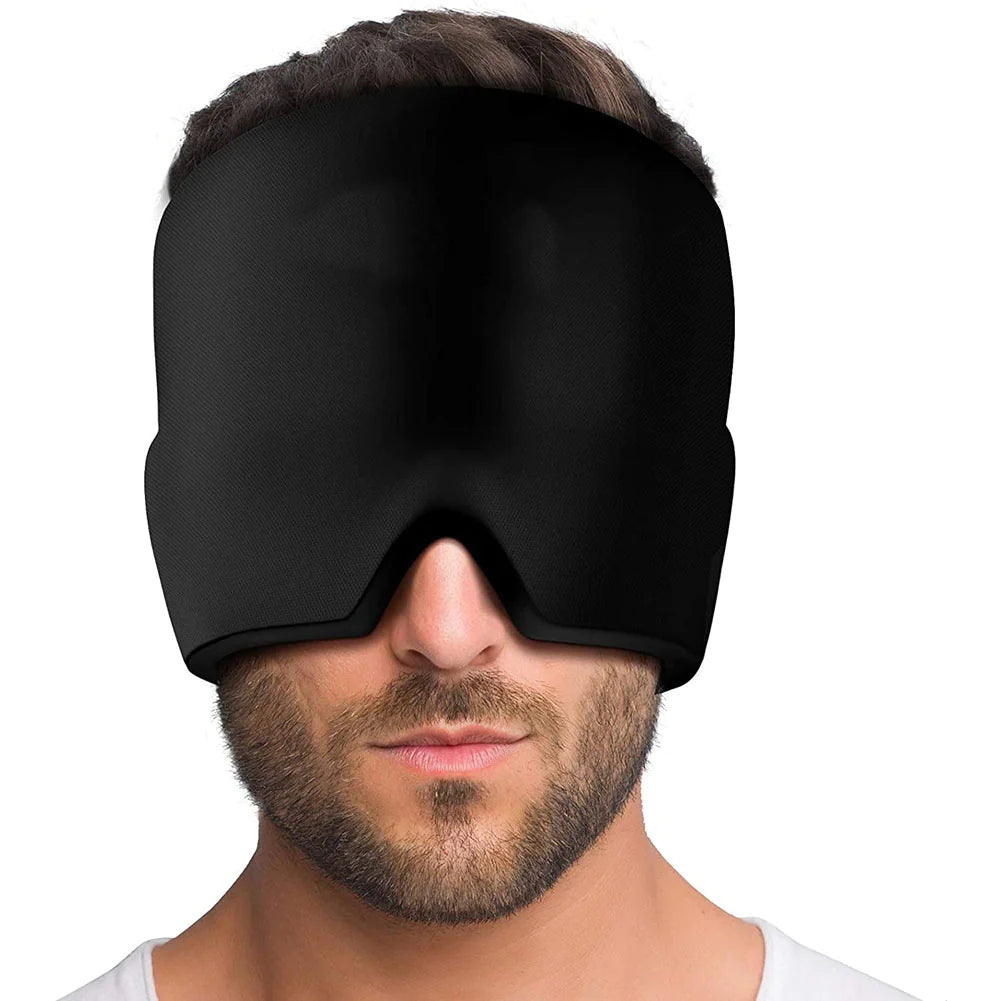 Gel Ice Therapy Headache & Migraine Relief Cap 🧊 | Wearable Cold Wrap for Sinus, Chemo, Neck & Stress Relief 💆