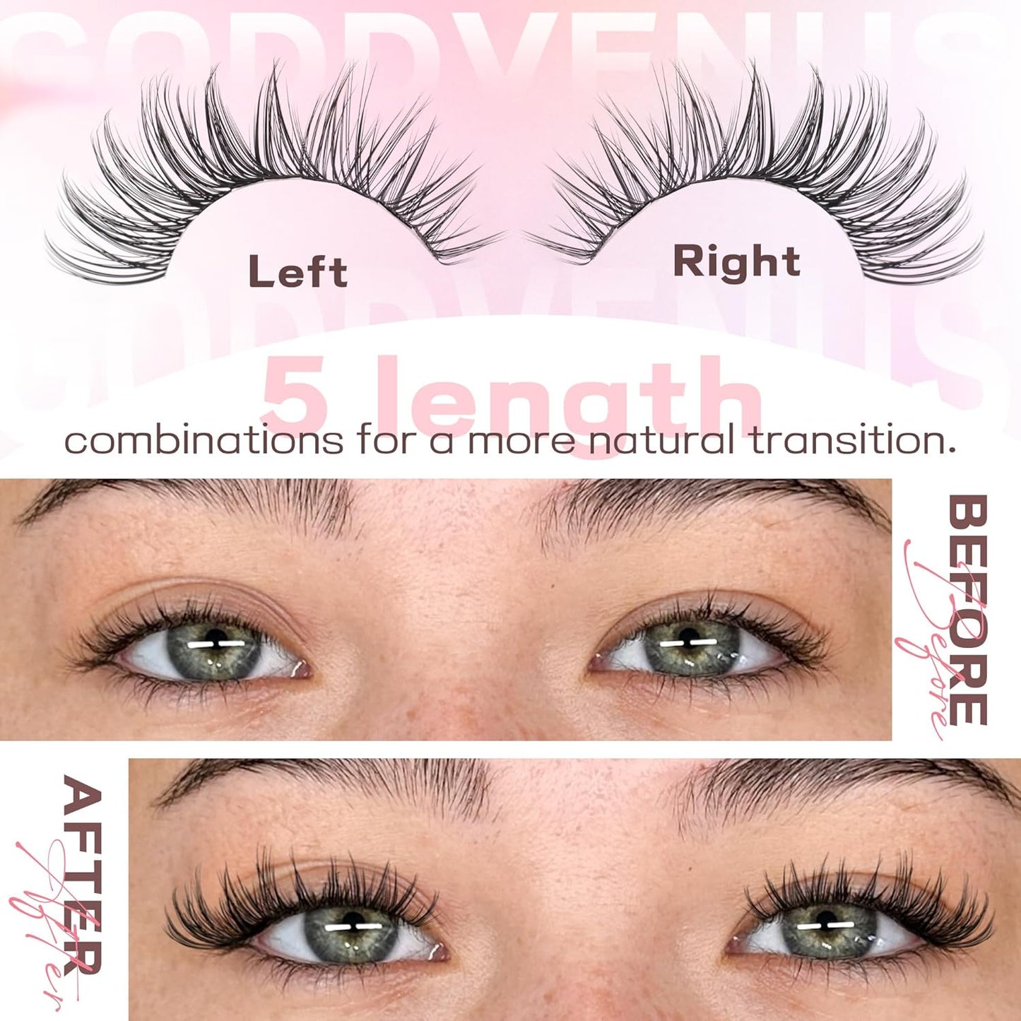 Wispy Eyelash Clusters | 300 Pcs Natural DIY Extensions ✨ | 10–16mm C Curl Individual Lashes 💎