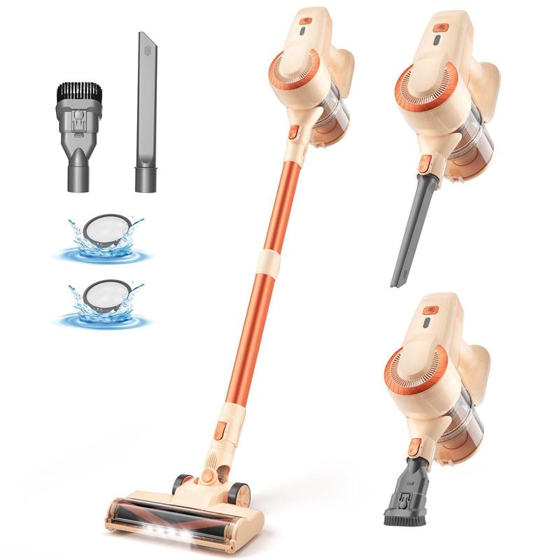 [Labordaysale] Devoac Cordless Vacuum Cleaner 🌀 | 8-in-1 Lightweight Stick Vacuum 🔋 | 40 Mins Runtime ⏱️ | Powerful Suction for Hardwood Floors, Carpets, Cars & Pet Hair 🐾