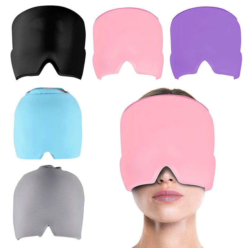 Gel Ice Therapy Headache & Migraine Relief Cap 🧊 | Wearable Cold Wrap for Sinus, Chemo, Neck & Stress Relief 💆