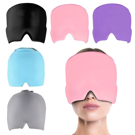 Gel Ice Therapy Headache & Migraine Relief Cap 🧊 | Wearable Cold Wrap for Sinus, Chemo, Neck & Stress Relief 💆