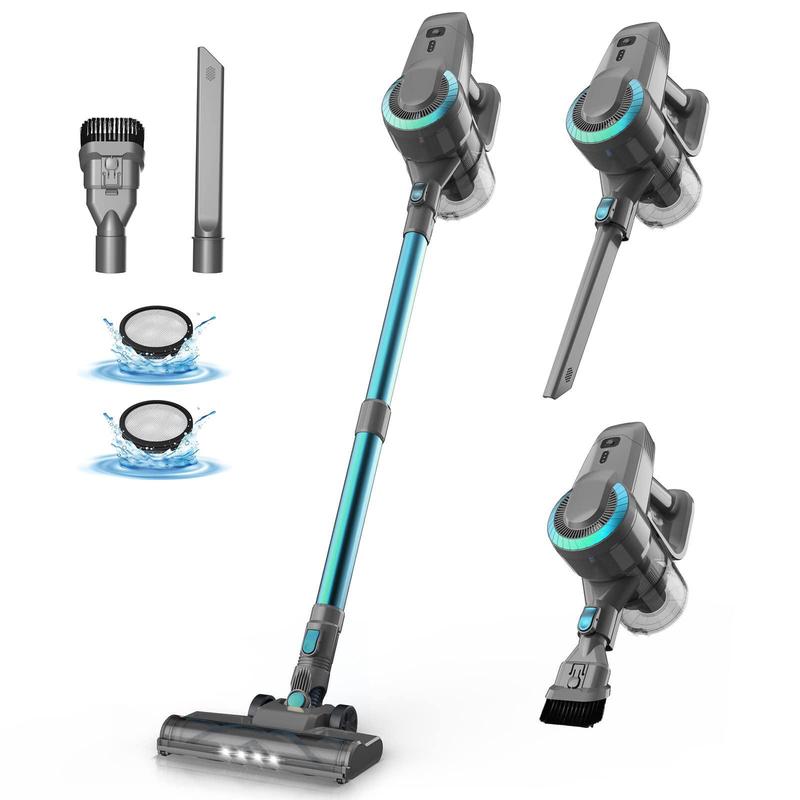 [Labordaysale] Devoac Cordless Vacuum Cleaner 🌀 | 8-in-1 Lightweight Stick Vacuum 🔋 | 40 Mins Runtime ⏱️ | Powerful Suction for Hardwood Floors, Carpets, Cars & Pet Hair 🐾
