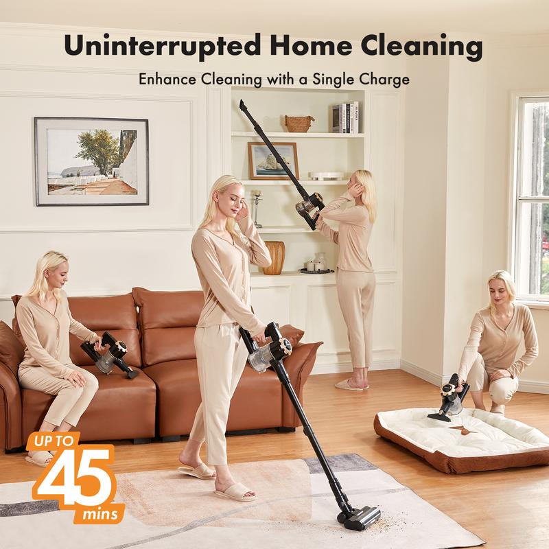 Homeika Trucozie T350 | Cordless 8-in-1 Vacuum Cleaner 🏡 | 45 Min Runtime 🔋 | 33Kpa Suction Power ⚡