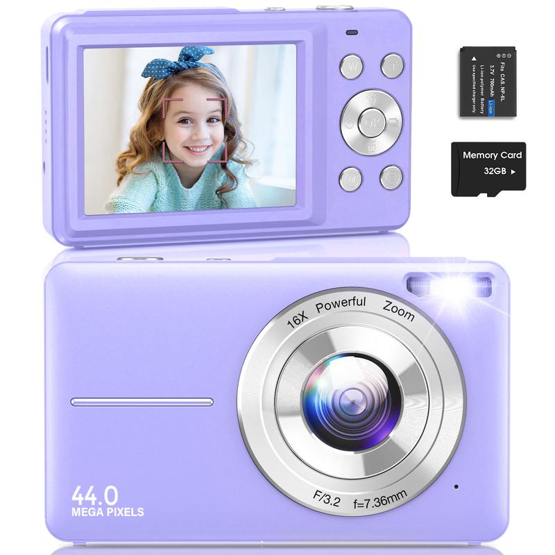 Digital Camera FHD 1080P | 16X Zoom 🔍 | Anti-Shake Point & Shoot 🎞️ | Perfect for Teens & Beginners 🎁✨